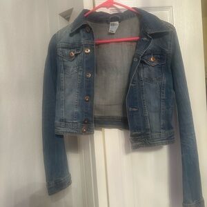 H&M Indigo Denim Jean jacket cropped